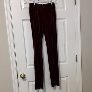 Burgundy/Red Velvet Pants, vintage inspired, Size XS/S
